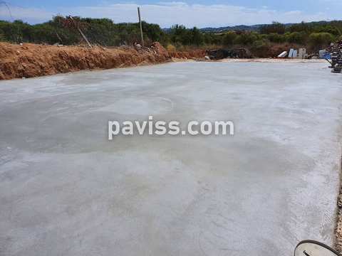 Obra de pavimento de hormigón realizada por PAVISS