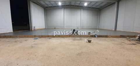 Obra de pavimento de hormigón realizada por PAVISS