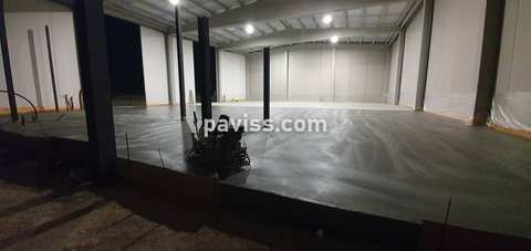 Obra de pavimento de hormigón realizada por PAVISS