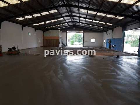 Obra de pavimento de hormigón realizada por PAVISS