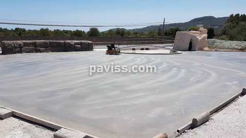 Obra de pavimento de hormigón realizada por PAVISS