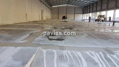 Obra de pavimento de hormigón realizada por PAVISS