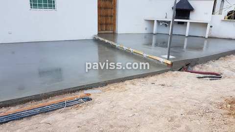 Obra de pavimento de hormigón realizada por PAVISS