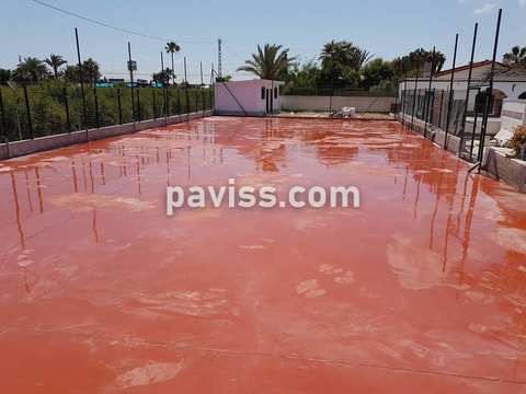 Obra de pavimento de hormigón realizada por PAVISS
