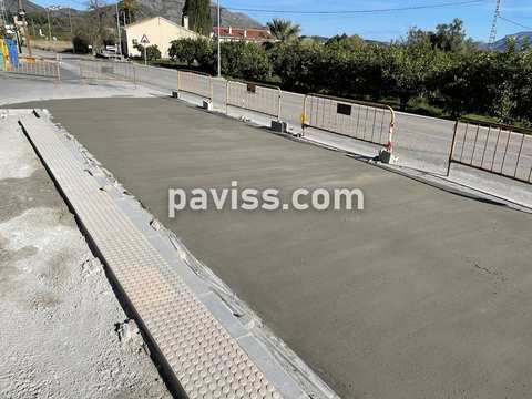 Obra de pavimento de hormigón realizada por PAVISS