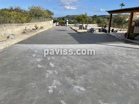 Obra de pavimento de hormigón realizada por PAVISS