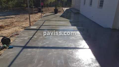 Obra de pavimento de hormigón realizada por PAVISS