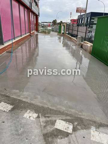 Obra de pavimento de hormigón realizada por PAVISS