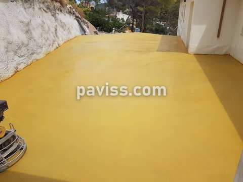 Obra de pavimento de hormigón realizada por PAVISS