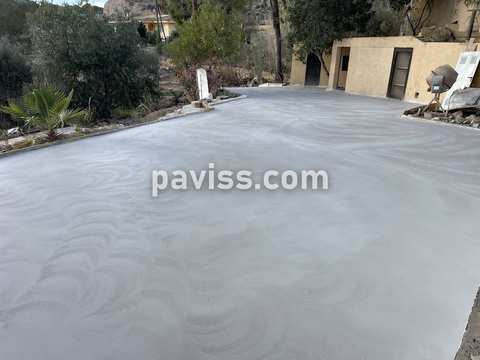 Obra de pavimento de hormigón realizada por PAVISS