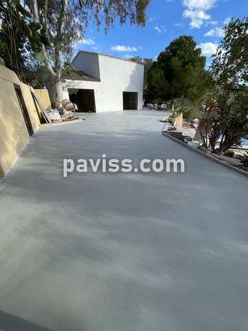 Obra de pavimento de hormigón realizada por PAVISS