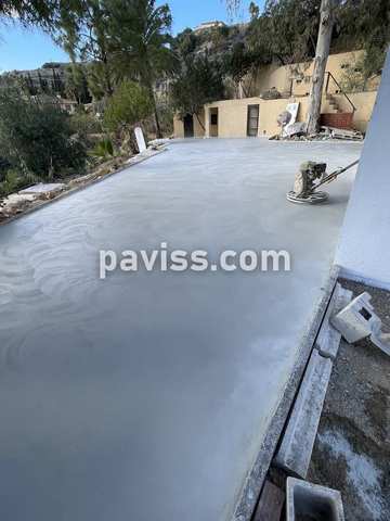 Obra de pavimento de hormigón realizada por PAVISS