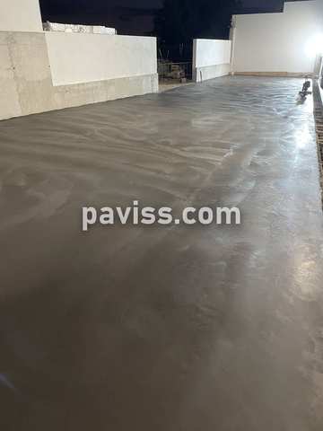 Obra de pavimento de hormigón realizada por PAVISS