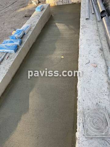Obra de pavimento de hormigón realizada por PAVISS