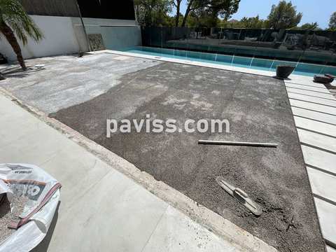 Obra de pavimento de hormigón realizada por PAVISS